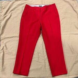 LOFT pants size 10 Vibrant Red Cropped Pants Chic cropped pants by LOFT.